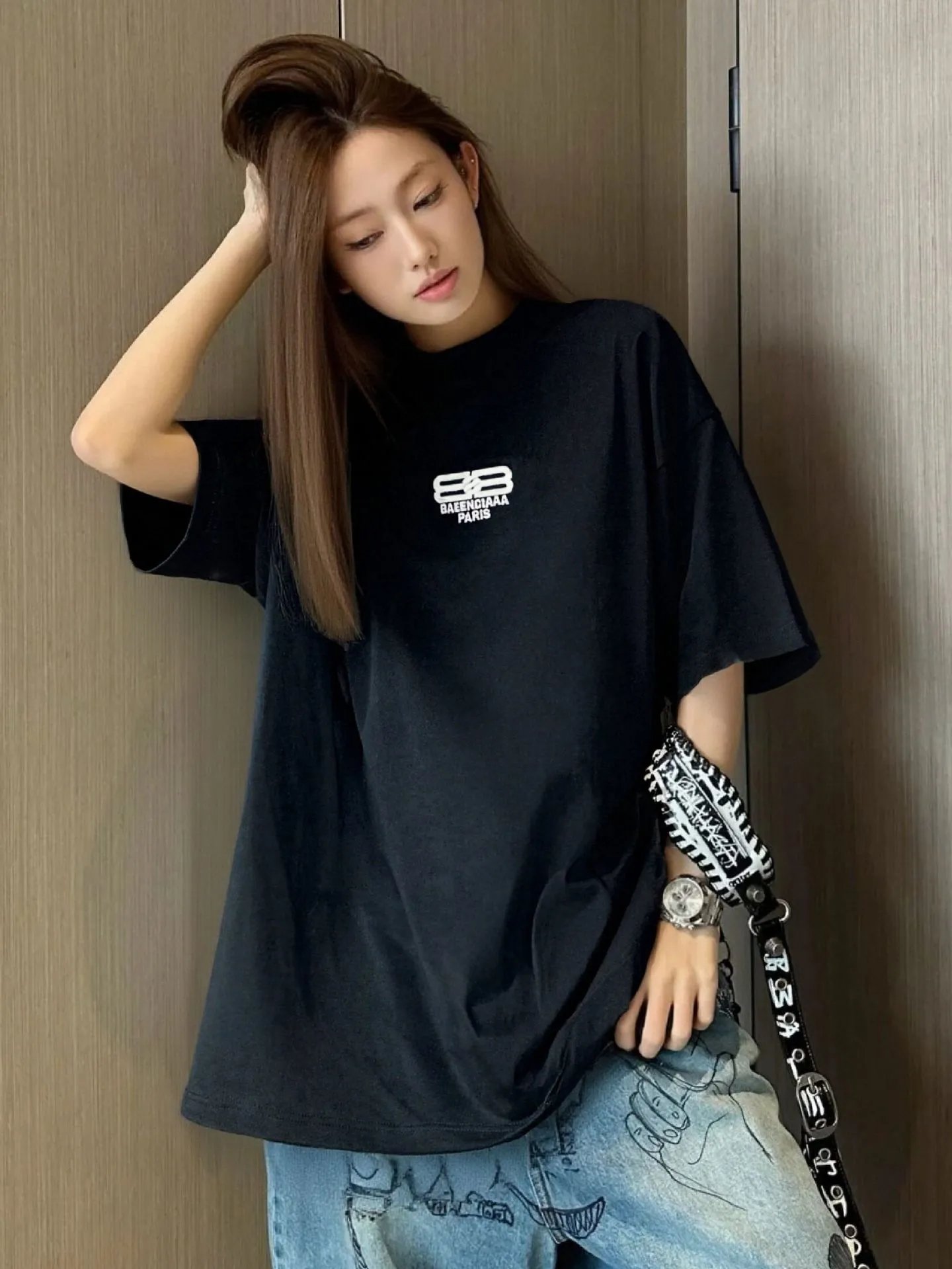 Balenciaga BB Logo White T-Shirt - 5