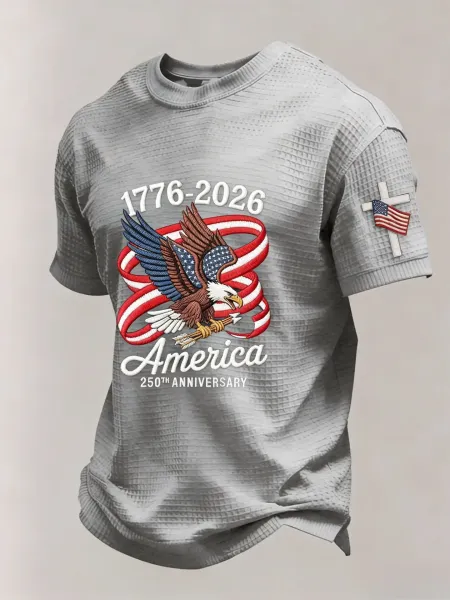 Design 250th Anniversary Eagle T-Shirt Black - 8