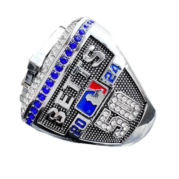 MLB Freeman 2024 Championship Ring Silver Blue Crystal Jewelry - 2
