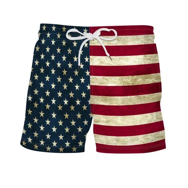 Design Akatsuki Cloud Print Swim Shorts Black Swimwear - 3