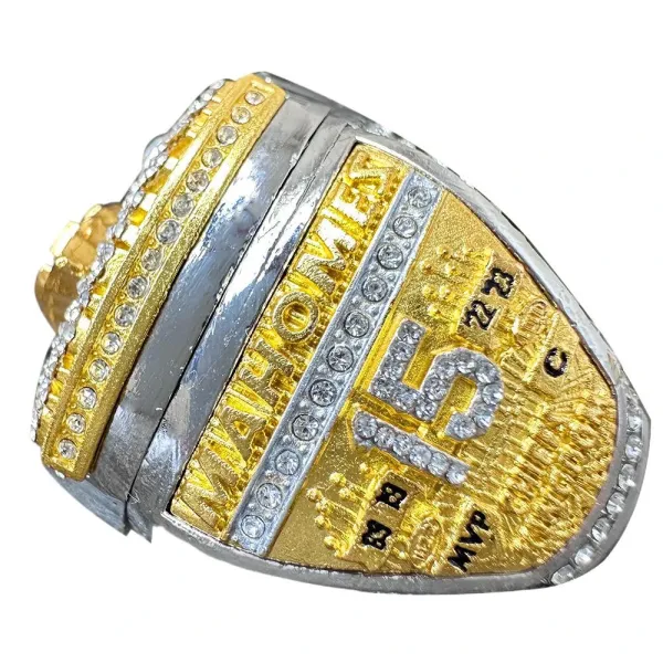 Design Kansas City Chiefs Super Bowl Championship Ring Replica Gold Red Silver Jewelry - 4