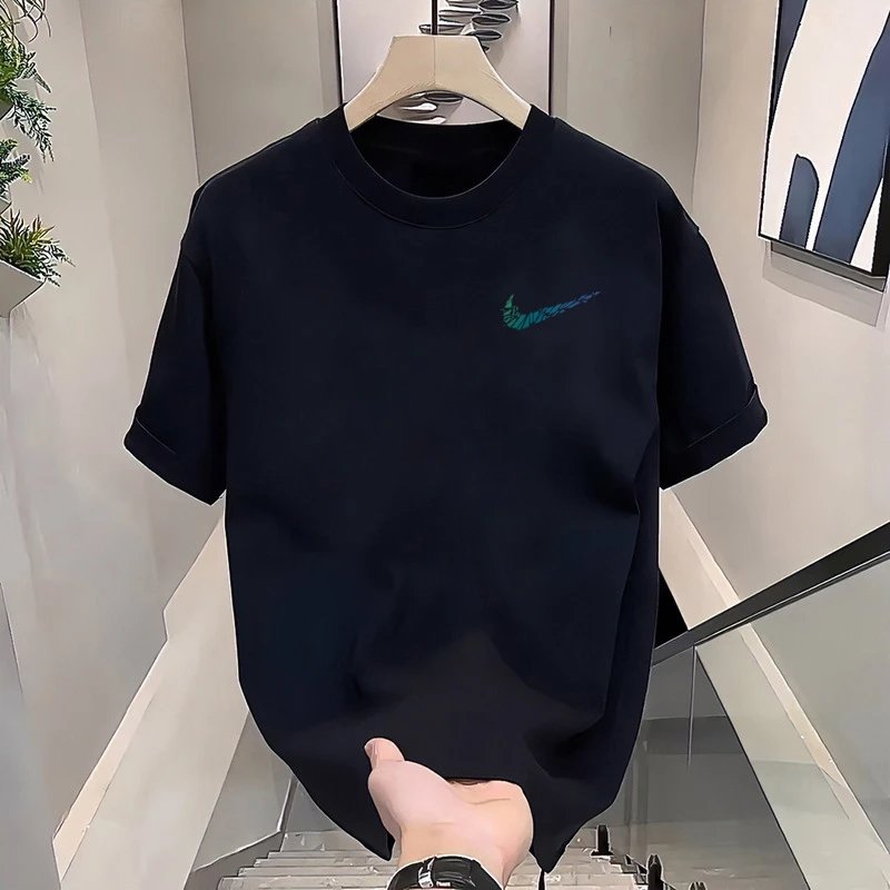 Nike Swoosh Gradient Print White T-Shirt - 6