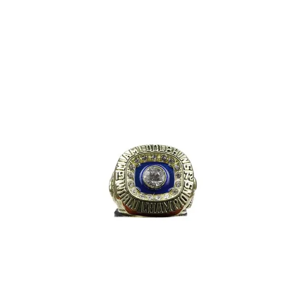 Design Miami Dolphins Super Bowl VII Champions Ring Blue Enamel Diamond Jewelry - 5