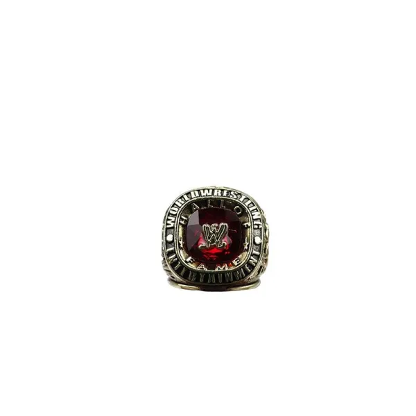 Design WWE Hall of Fame Championship Ring Red Gemstone Ring Jewelry - 5