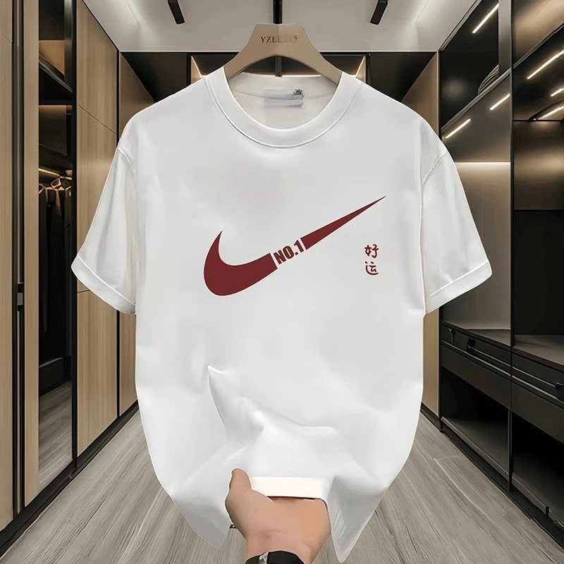 Design Nike Swoosh NO.1 Lucky Red Graphic T-Shirt T-Shirts - 14