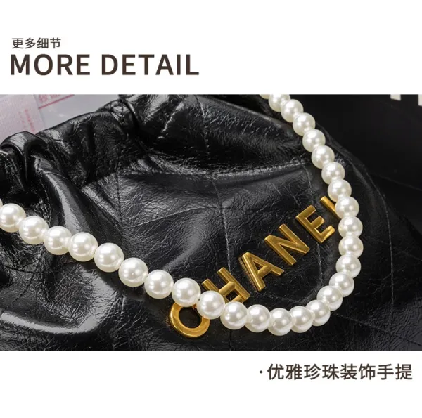 Chanel Drawstring Tote Bag and Pouch in Beige with Gold Hardware Handbags - 23
