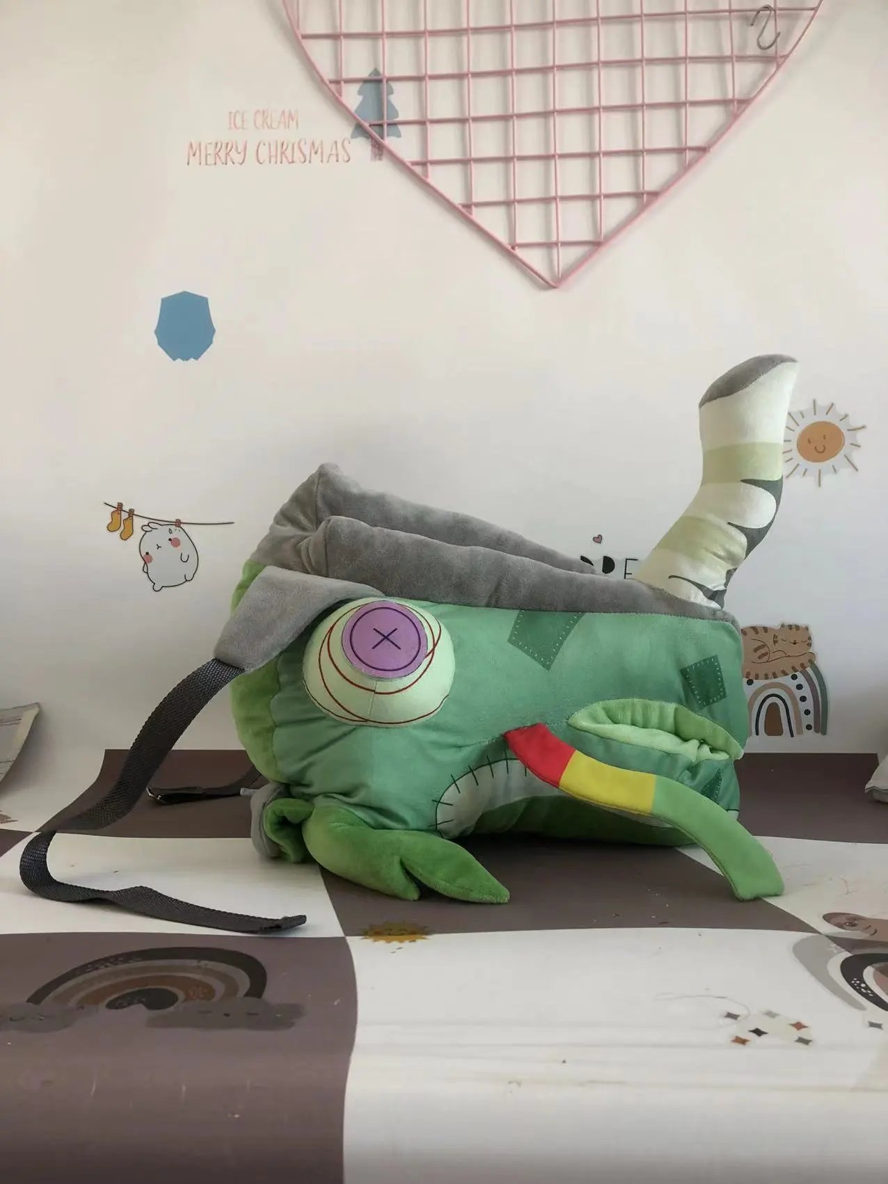 Design Custom Chameleon Plush Hat Green Multicolor Accessories Hats - 4
