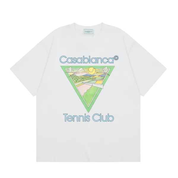 Casablanca Cactus Print Oversized T-Shirt White - 10