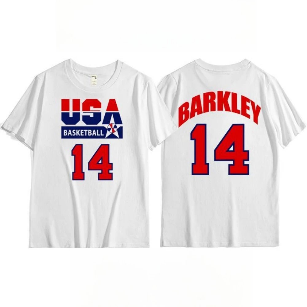NBA USA Basketball Barkley #14 Navy T-Shirt - 18