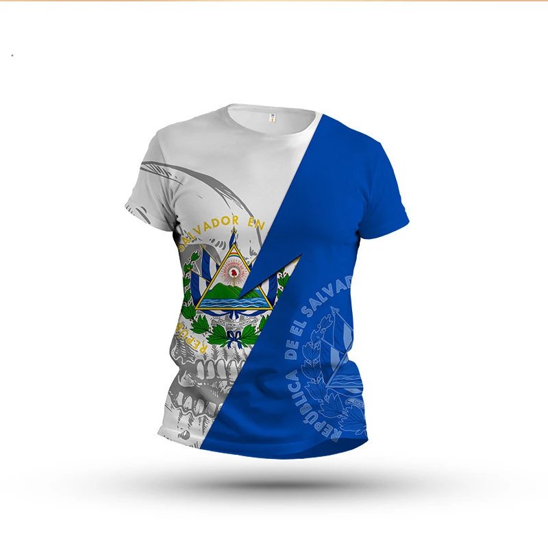 Chile Flag Graphic T-Shirt White / Red / Blue