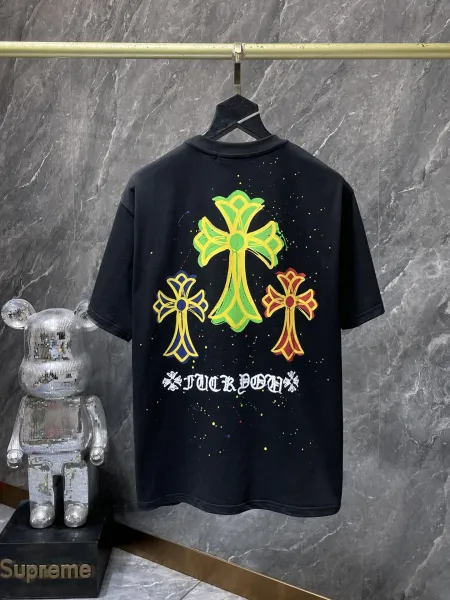 Chrome Hearts Floral Cross Logo White T-Shirt - 18