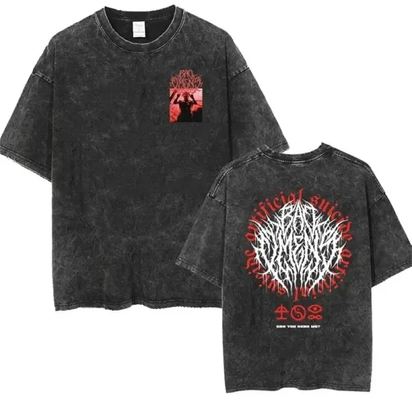 Design The Artificial Suicide Can You Hear Me? Acid Wash T-Shirt T-Shirts - 1