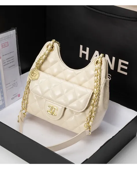 Chanel 22 Bag Burgundy Quilted Lambskin Chain Shoulder Bag - 5