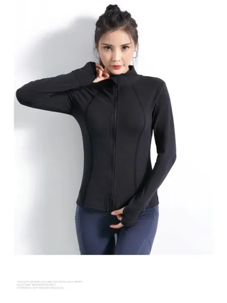 Design Zip-Up Performance Top Navy Blue Activewear Jacket - 12