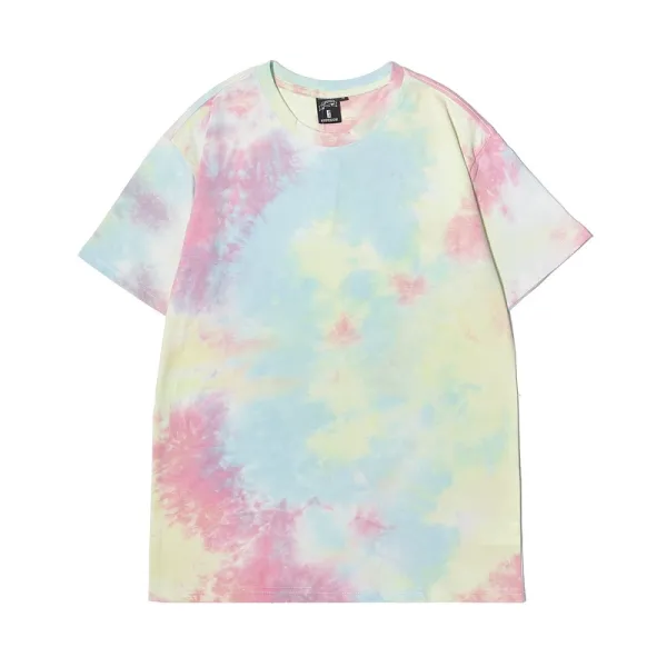 Design Abstract Brushstroke Print Black T-Shirt - 17