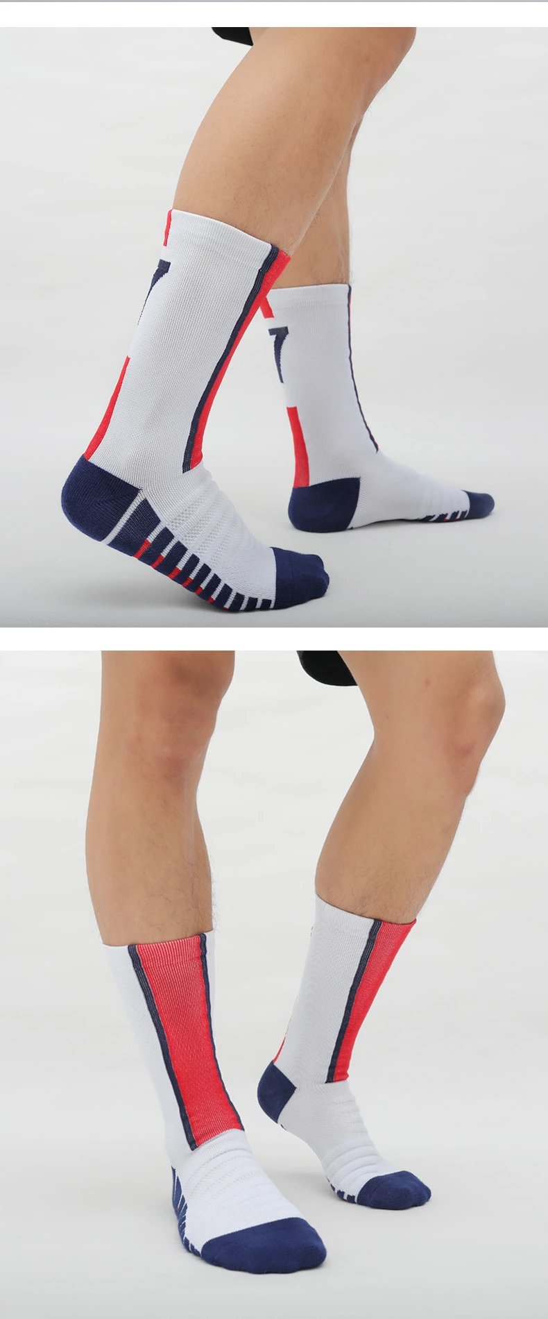 Design Socks with Bold Typography and Pink Stripes Socks - 11