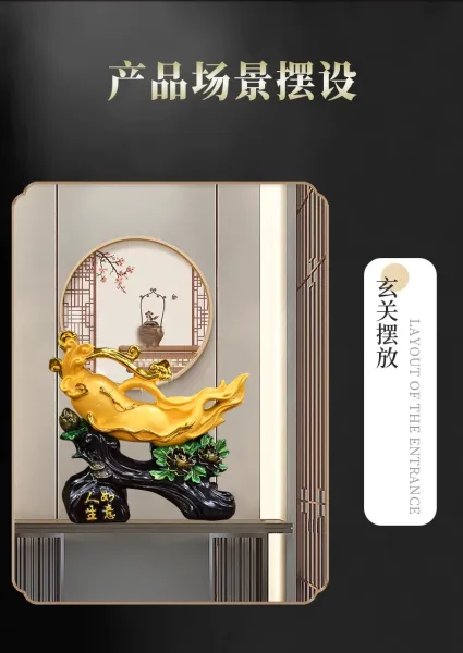 Design Golden Koi Ornament Accessories - 7