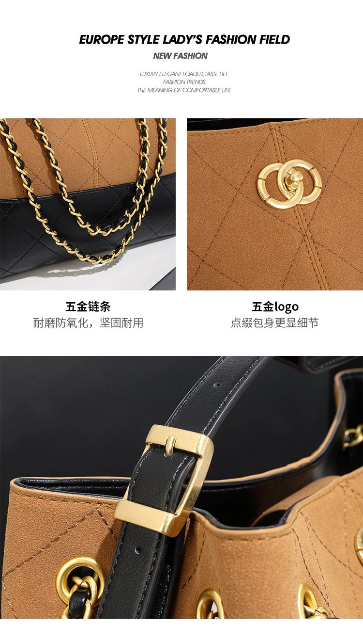 Chanel Gabrielle Hobo Bag Beige and Black Quilted Leather Shoulder Bag - 13