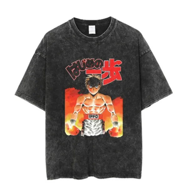 Design Hajime no Ippo Vintage Wash T-Shirt - 1