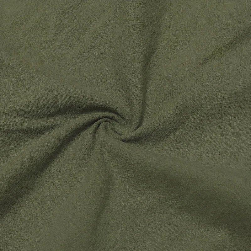Design Guayabera-Style Shirt Army Green Shirt Tops Shirt - 17