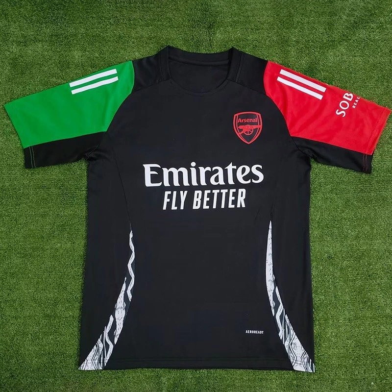 Arsenal FC Training Jersey Black Green Red