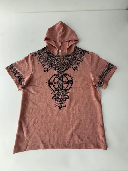 Design Tree of Life Hooded Tee Army Green Hoodie - 21