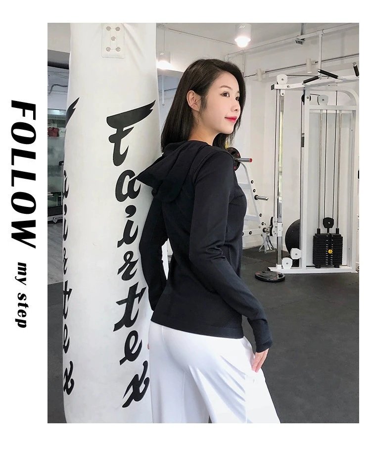 HAN HANDAH Zip-Up Training Jacket Black Outerwear - 22
