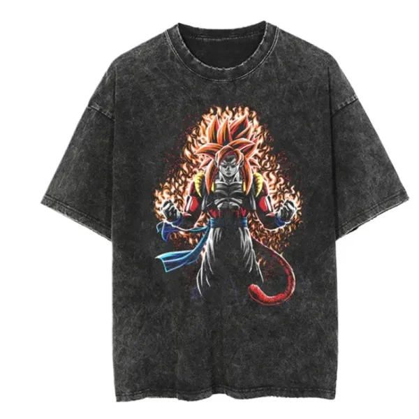 Design Dragon Ball Super Gogeta Acid Wash T-Shirt - 1