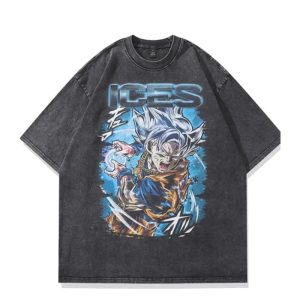 Design ICES x Dragon Ball Super Goku Ultra Instinct T-Shirt T-Shirts - 1