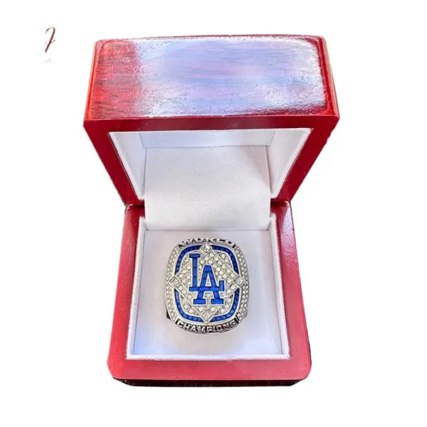 MLB Freeman 2024 Championship Ring Silver Blue Crystal Jewelry - 12