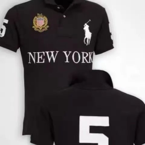 Polo Ralph Lauren London Polo Purple Gold Embroidery Tops Polo - 3