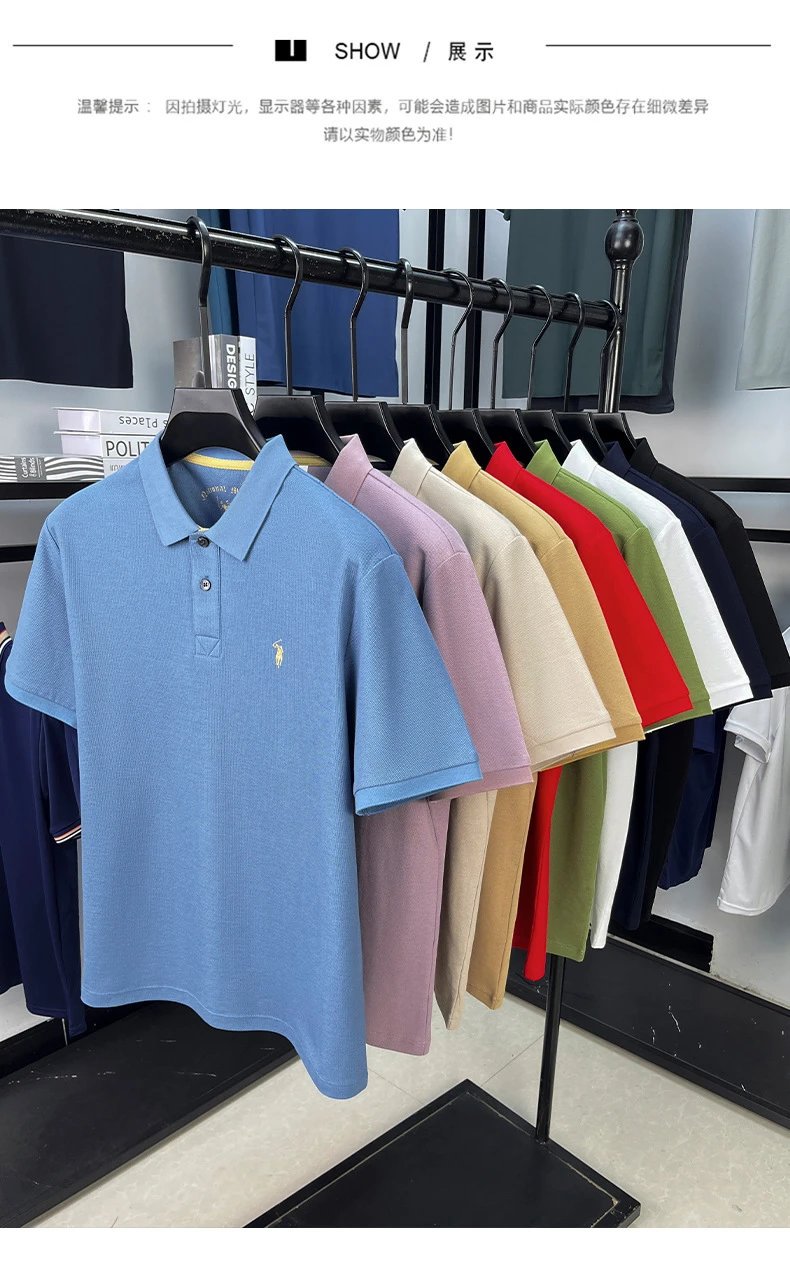 Polo Ralph Lauren Classic Fit Polo Black with Gold Pony Logo Tops Polo - 13