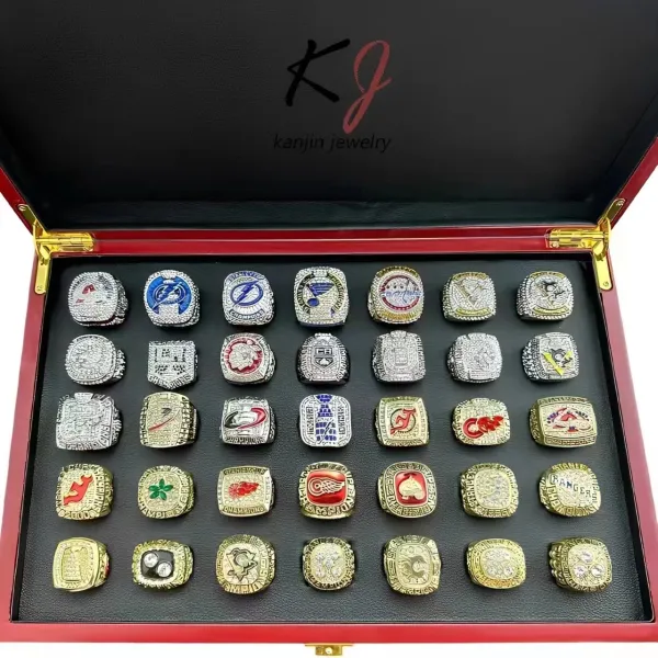 Design Kanjin Jewelry NHL Stanley Cup Championship Rings Collection Display Case Accessories - 6