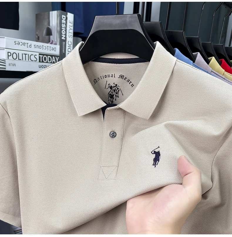 Polo Ralph Lauren Classic Fit Polo Black with Gold Pony Logo Tops Polo - 18