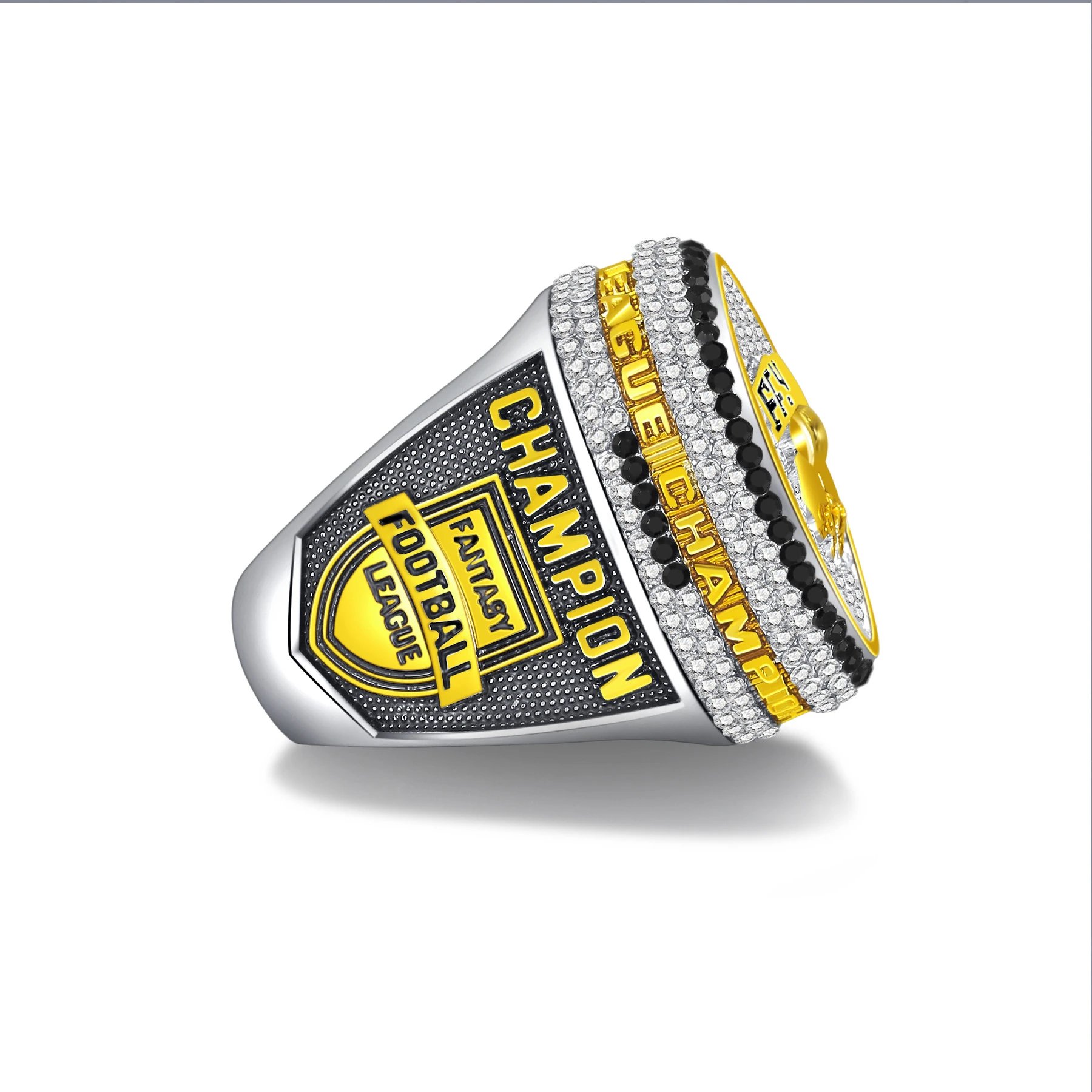 Design Kanjin Jewelry Fantasy 2026 Championship Ring Gold Black Crystal Ring Jewelry - 2