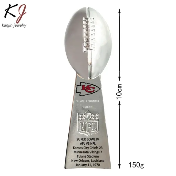 Design Kansas City Chiefs Super Bowl Trophy Replicas and Championship Rings Jewelry Set Jewelry - 4