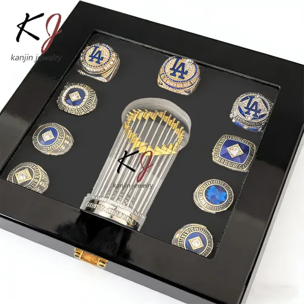 Design Kanjin Jewelry MLB Championship Rings Display Set Black Jewelry - 1