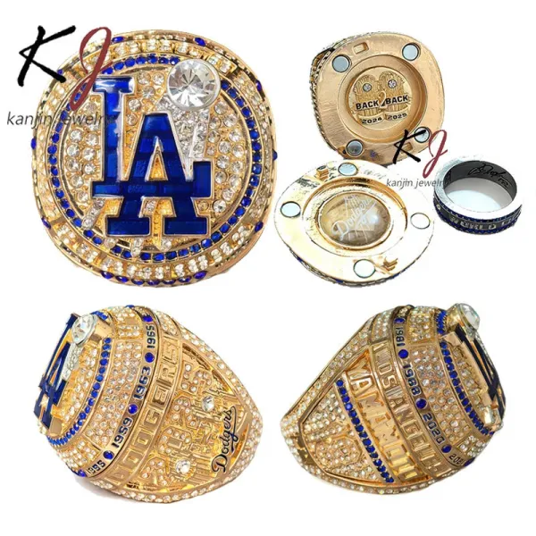 Design Kanjin Jewelry MLB Championship Rings Display Set Black Jewelry - 4