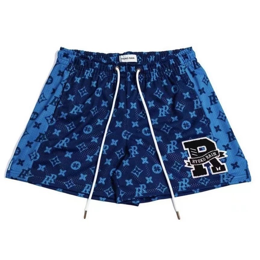 Louis Vuitton Monogram Repeat Print Basketball Shorts Black / White - 3