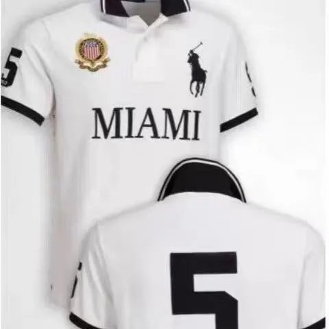 Polo Ralph Lauren London Polo Purple Gold Embroidery Tops Polo - 4