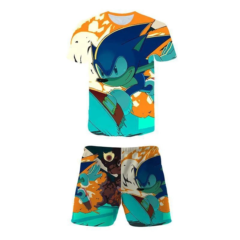 Design Gruffalo x The Gruffalo T-Shirt and Shorts Set Beige / Green Kids Sleepwear - 7