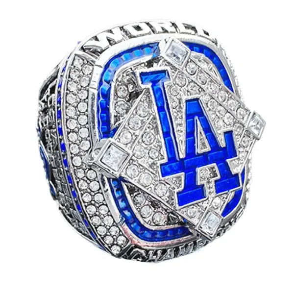 MLB Freeman 2024 Championship Ring Silver Blue Crystal Jewelry - 7