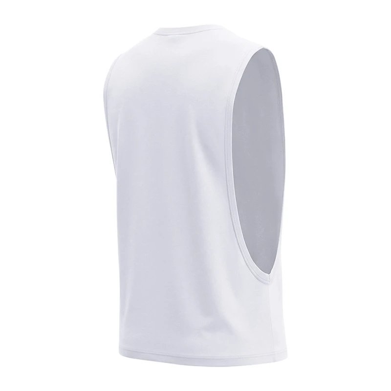 Design Graphic Logo Beige Muscle Tank Top Vest Top - 12