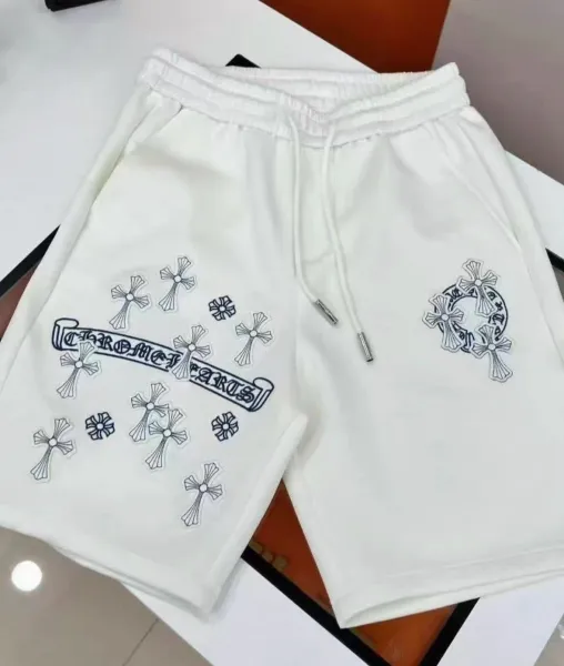 Chrome Hearts Cross Embroidery Black Sweatshorts Shorts - 5