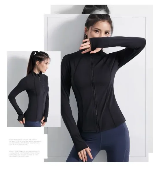Design Zip-Up Performance Top Navy Blue Activewear Jacket - 13