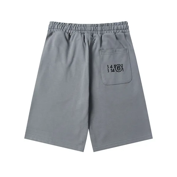 Maison Margiela MM6 Grey Logo Shorts - 5