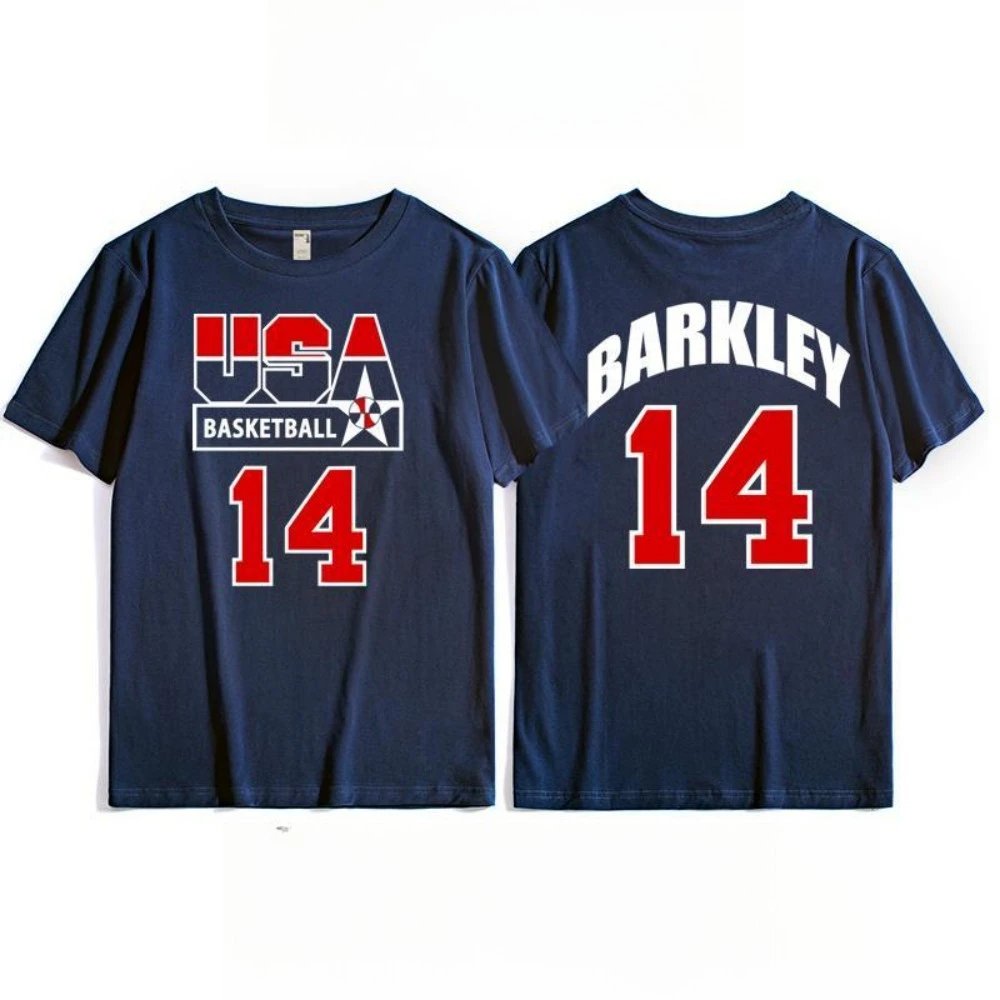 NBA USA Basketball Barkley #14 Navy T-Shirt - 13