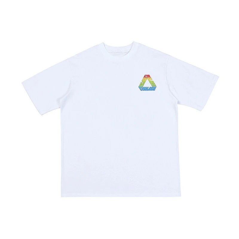 Palace Skateboards Palace Tri-Force Rainbow White T-Shirt T-Shirts