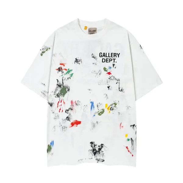 Gallery Dept. Paint Splatter Graphic T-Shirt Black - 6