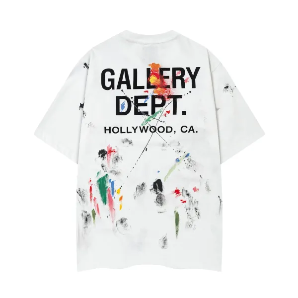Gallery Dept. Paint Splatter Graphic T-Shirt Black - 7